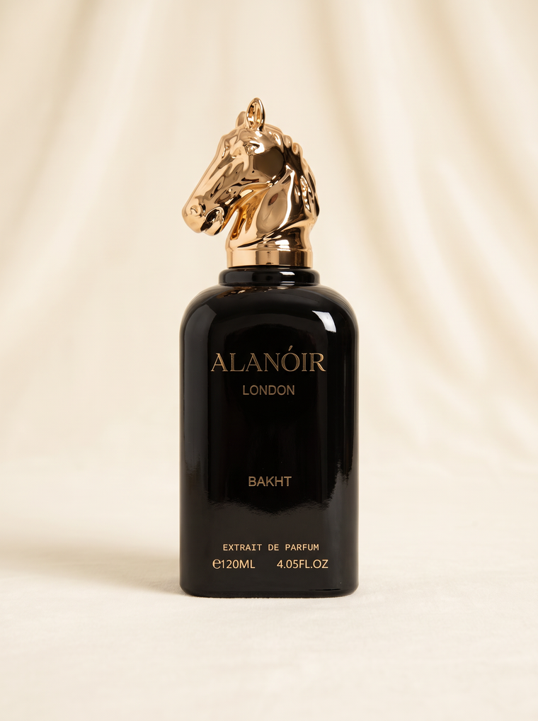 BAKHT — 120 ml perfume with gold horse-head cap