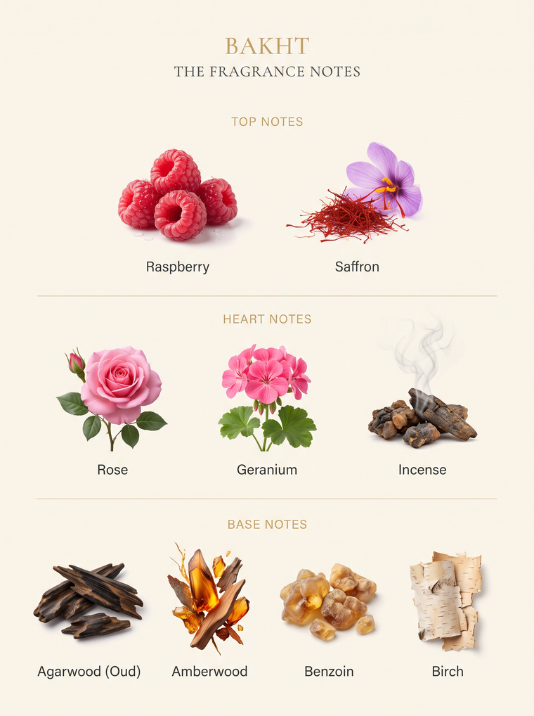 BAKHT fragrance notes