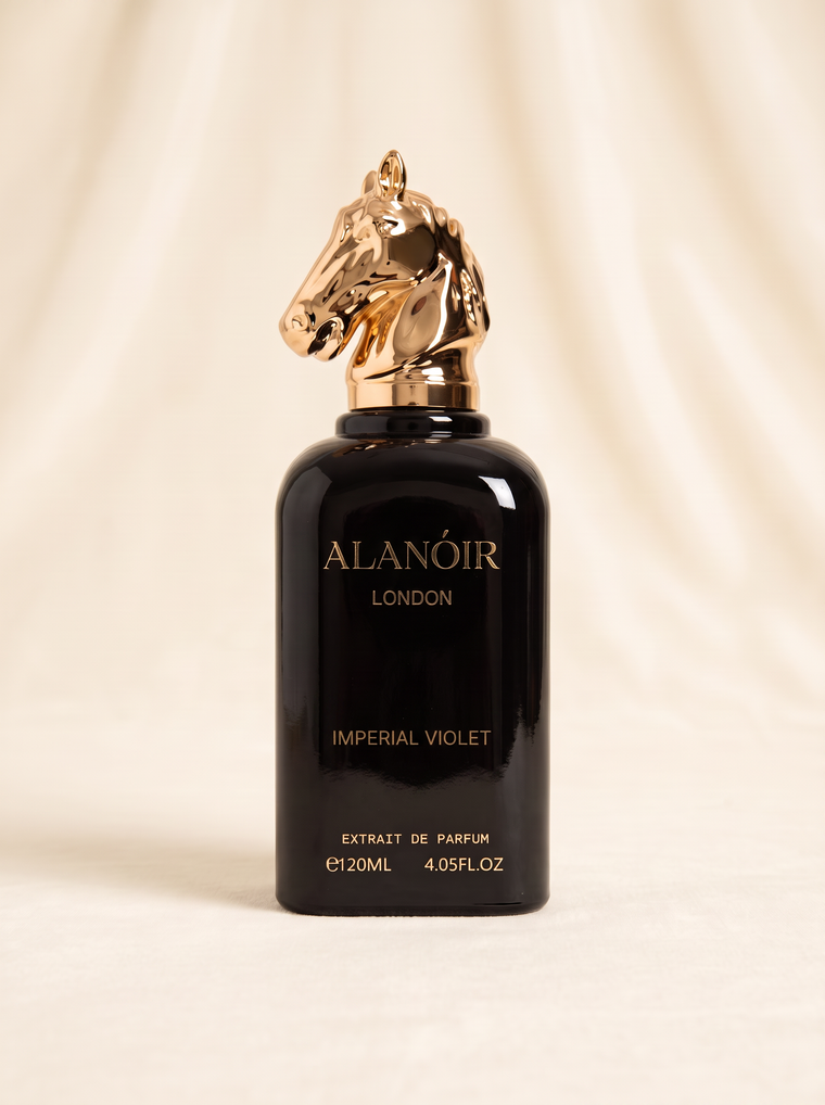 IMPERIAL VIOLET — 120 ml perfume with gold horse-head cap