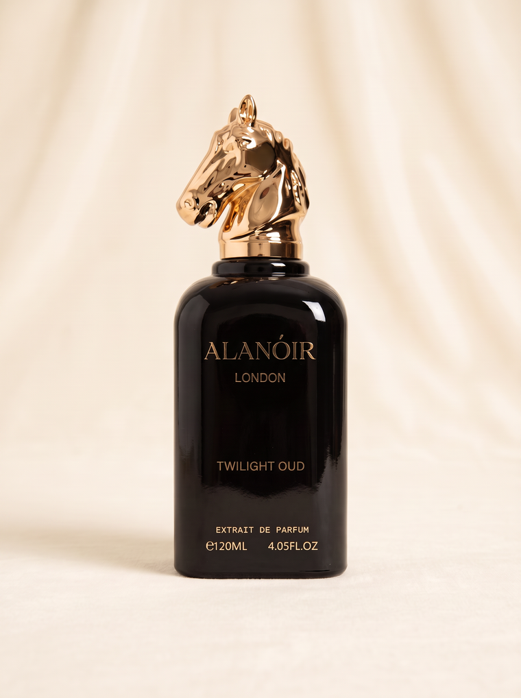 TWILIGHT OUD — 120 ml perfume with gold horse-head cap